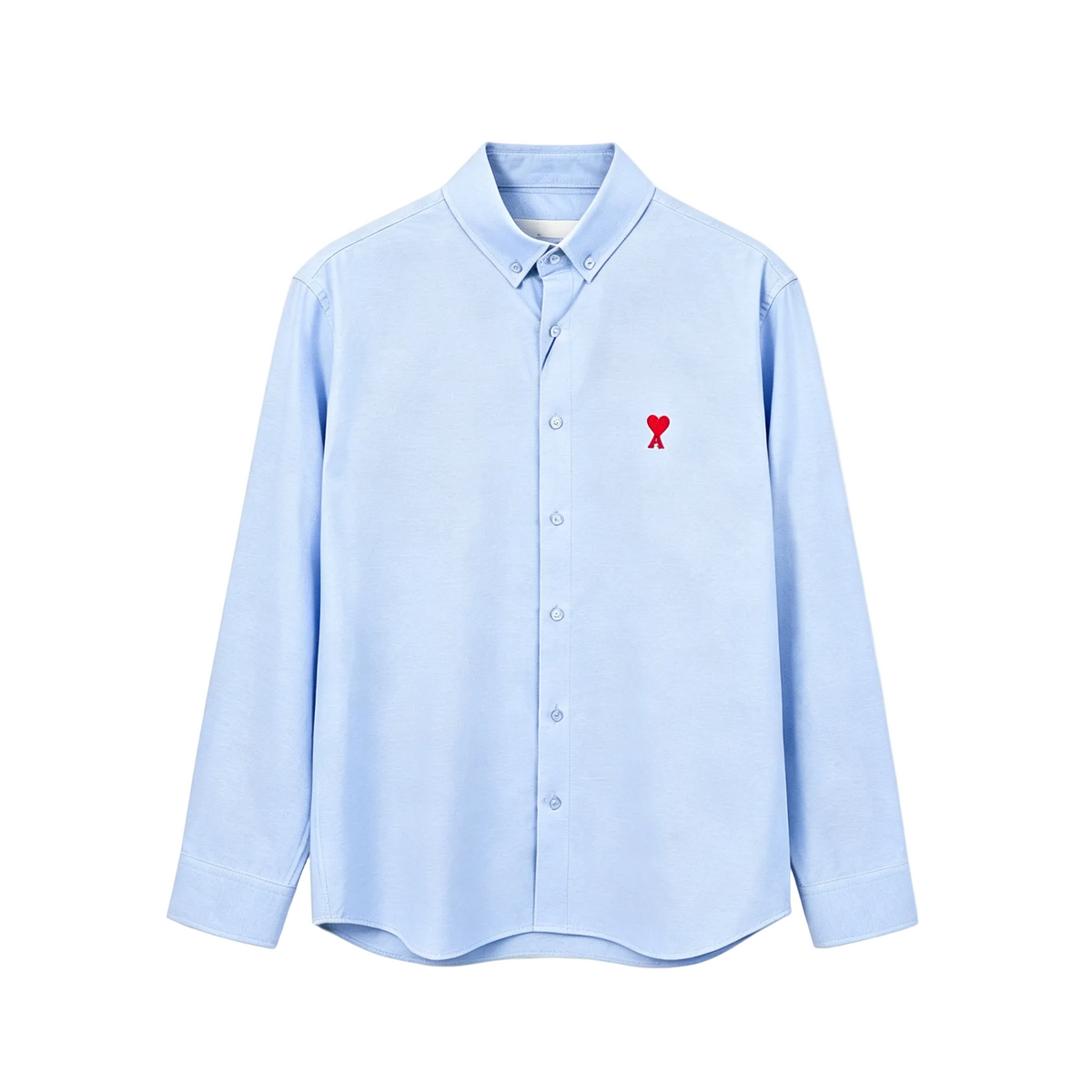 AMI Paris Ami de Cœur Oxford Shirt | Yellow / Pink / Blue
