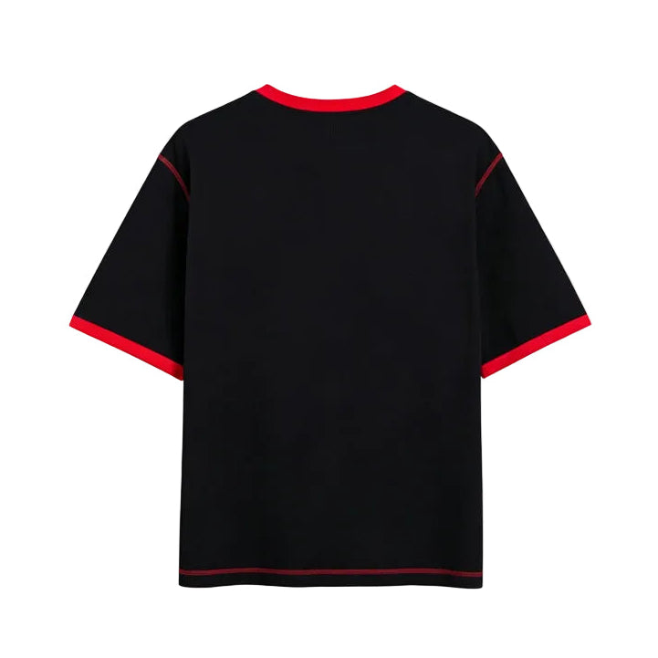 AMI Paris Ami de Cœur Ringer T-Shirt | Black / Red