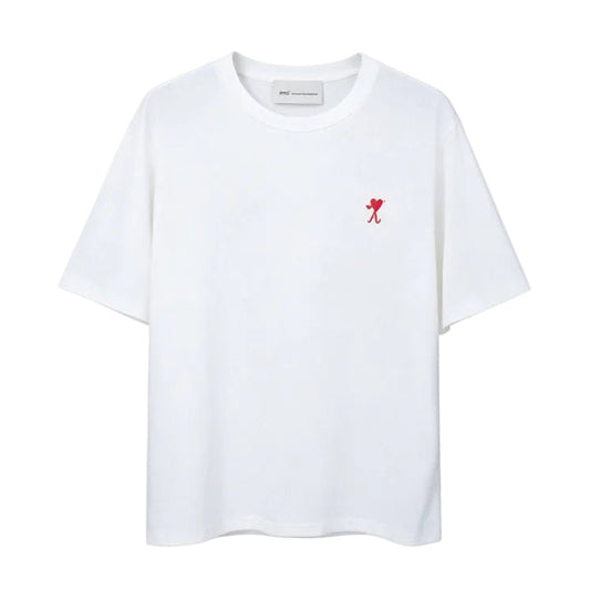 AMI Paris Ami de Cœur T-Shirt | White / Red
