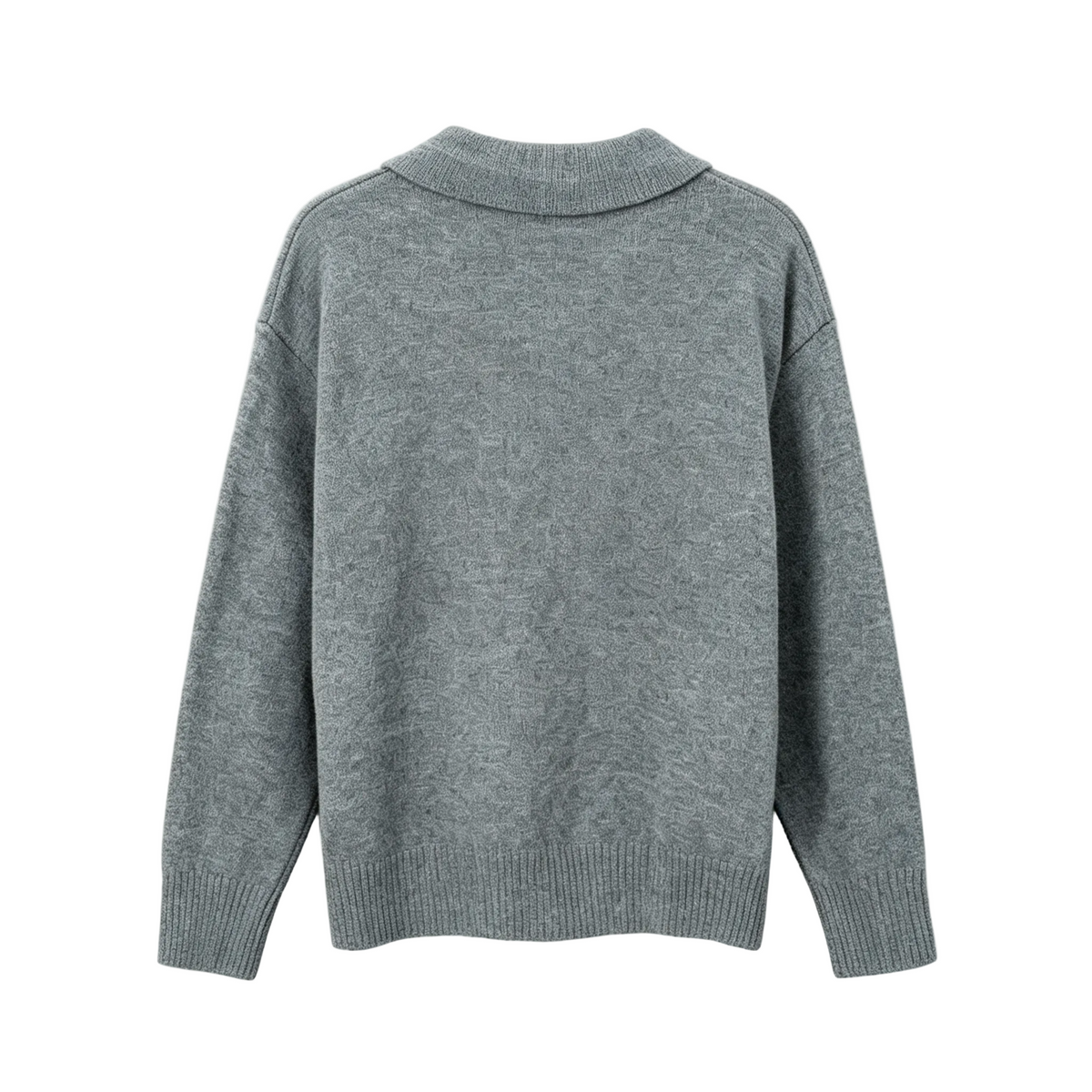 AMI Paris Ami de Cœur Knit Polo Sweater | White / Brown / Grey / Apricot