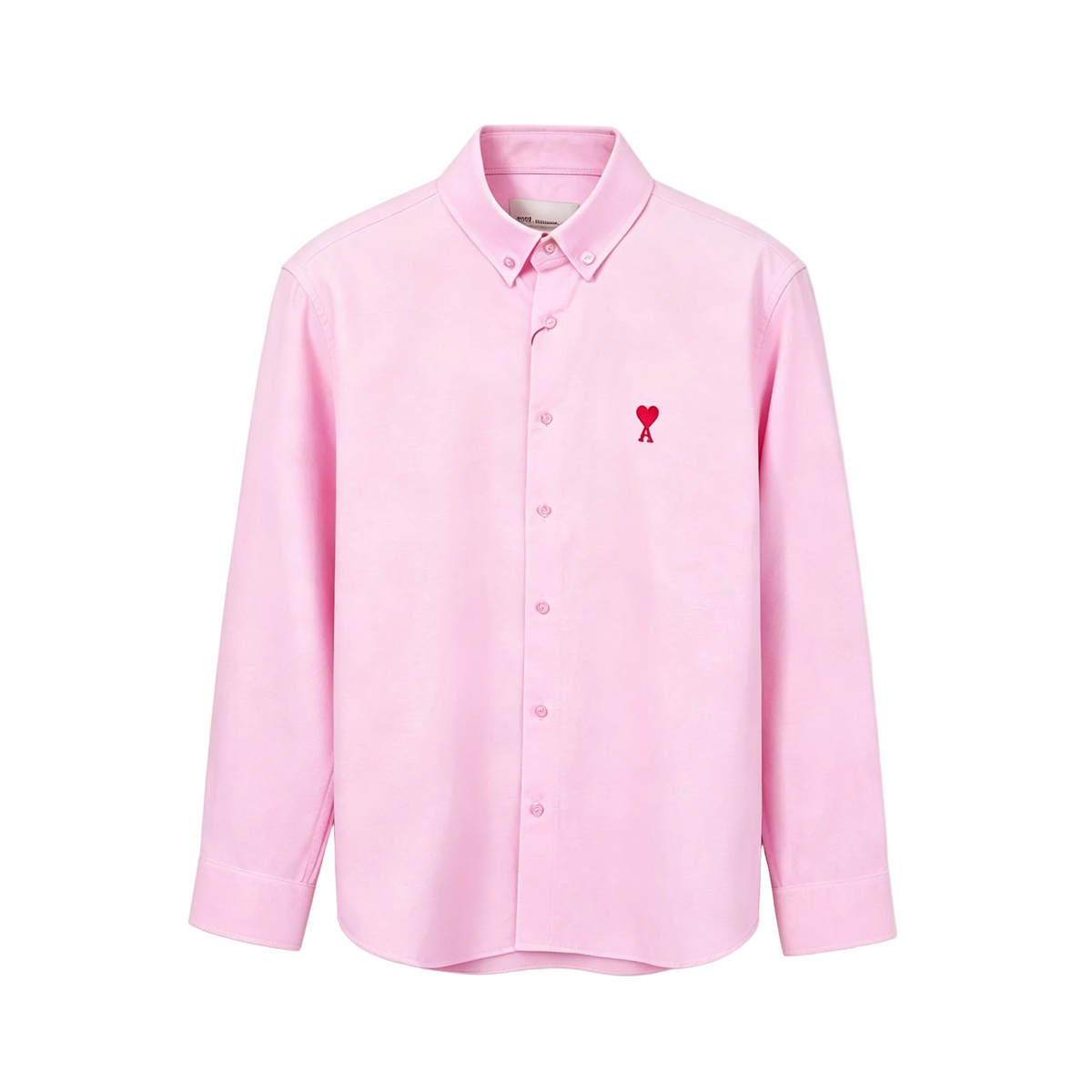 AMI Paris Ami de Cœur Oxford Shirt | Yellow / Pink / Blue