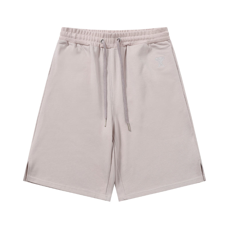 AMI Paris Ami de Cœur Fleece Shorts | Apricot / Green / Black / Brown