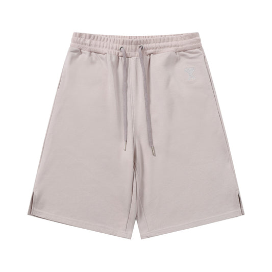 AMI Paris Ami de Cœur Fleece Shorts | Apricot / Green / Black / Brown