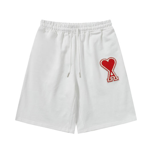 AMI Paris Ami de Cœur Logo Patch Fleece Shorts | 6 Colors