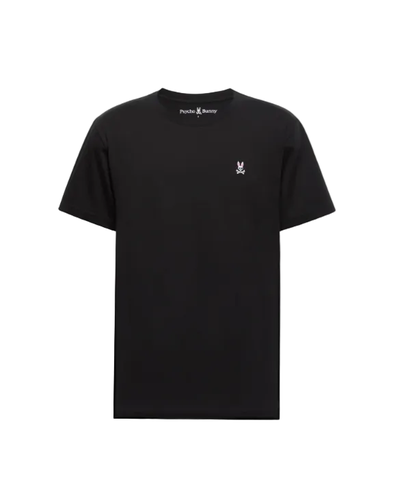Psycho Bunny Micro Logo Tee – Black Minimalist Left Chest Streetwear T-Shirt