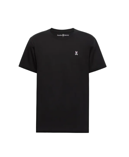 Psycho Bunny Micro Logo Tee – Black Minimalist Left Chest Streetwear T-Shirt