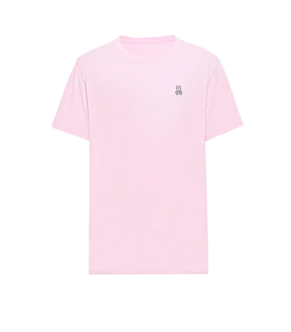 Psycho Bunny Micro Logo Tee – Pink Minimalist Left Chest Streetwear T-Shirt