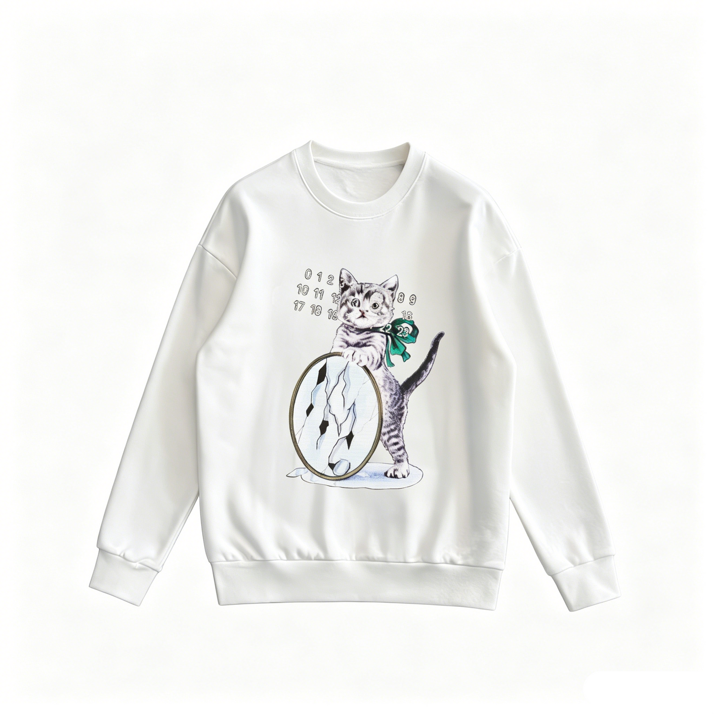 Maison Margiela MM6 Number Print Crewneck Sweatshirt