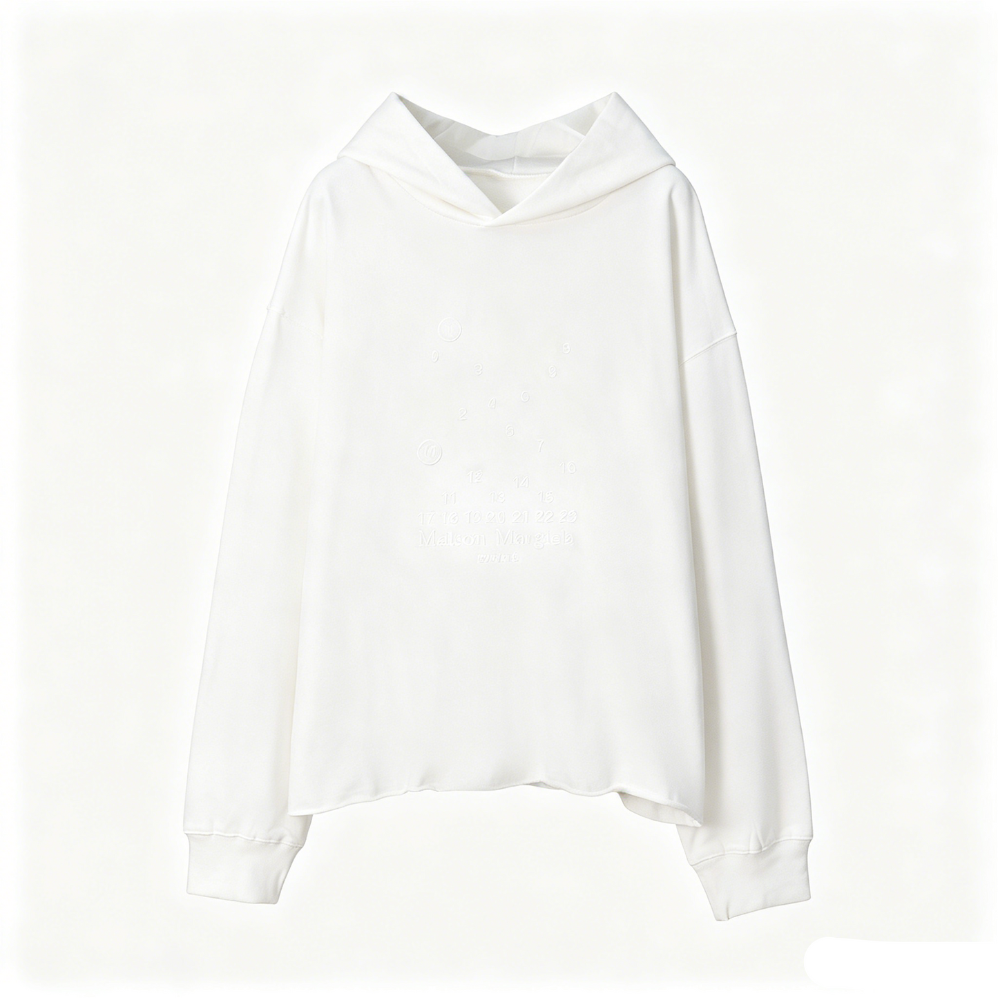Maison Margiela Blank Canvas Oversized Pullover Hoodie