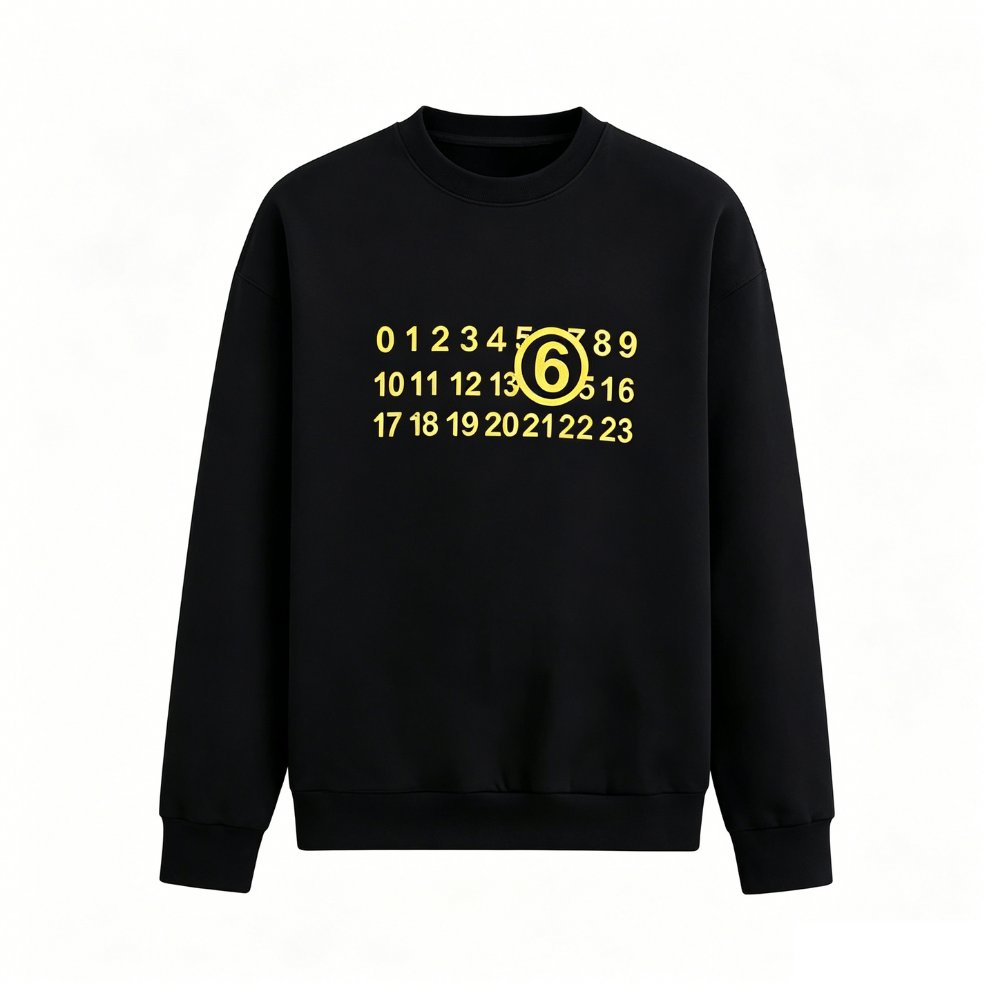 Maison Margiela MM6 Number Print Crewneck Sweatshirt