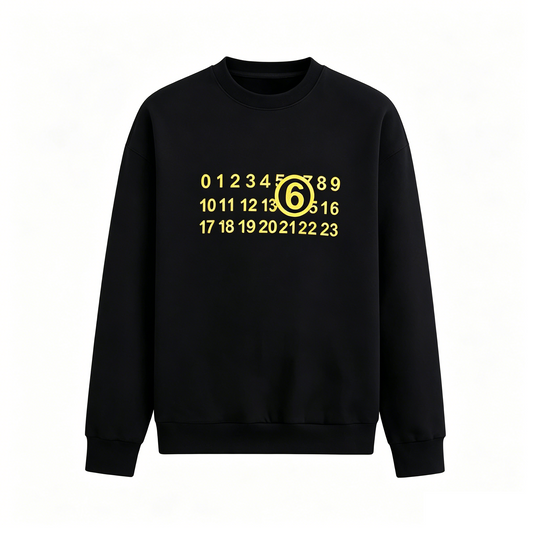 Maison Margiela MM6 Number Print Crewneck Sweatshirt