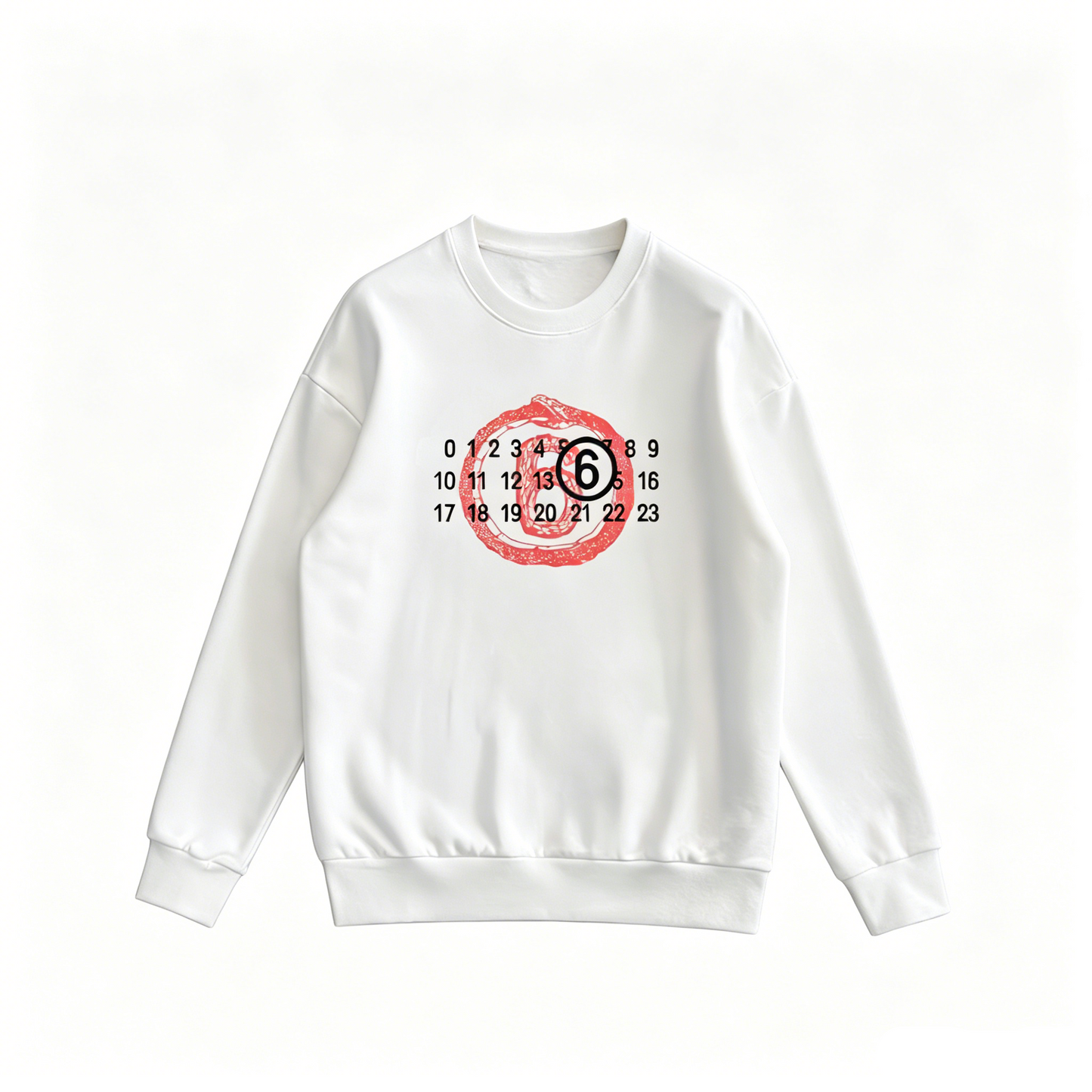 Maison Margiela MM6 Number Print Crewneck Sweatshirt