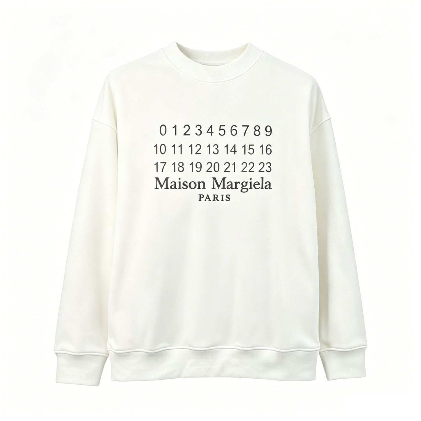 Maison Margiela MM6 Number Print Crewneck Sweatshirt