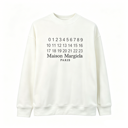 Maison Margiela MM6 Number Print Crewneck Sweatshirt