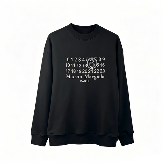 Maison Margiela MM6 Number Print Crewneck Sweatshirt