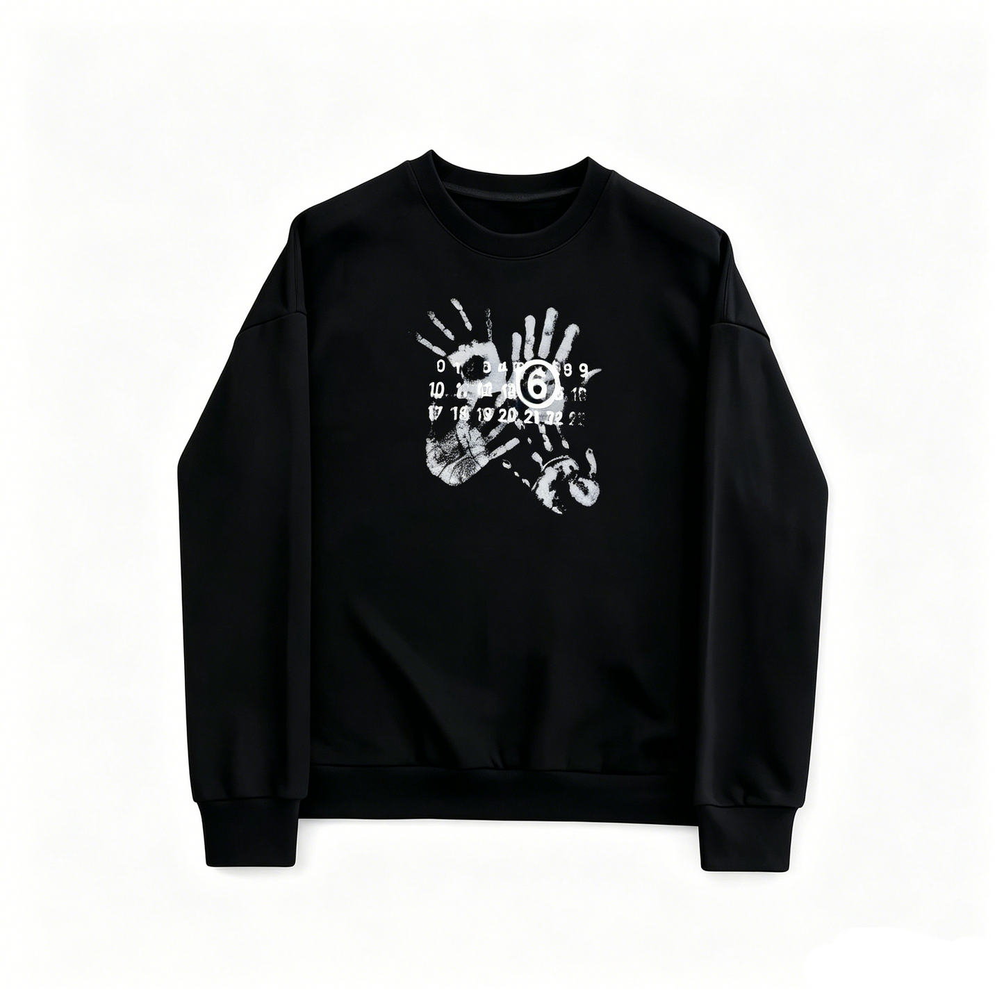 Maison Margiela MM6 Number Print Crewneck Sweatshirt