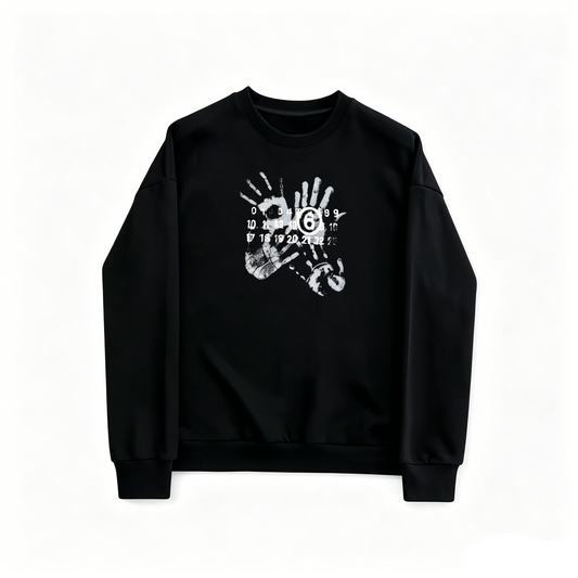 Maison Margiela MM6 Number Print Crewneck Sweatshirt