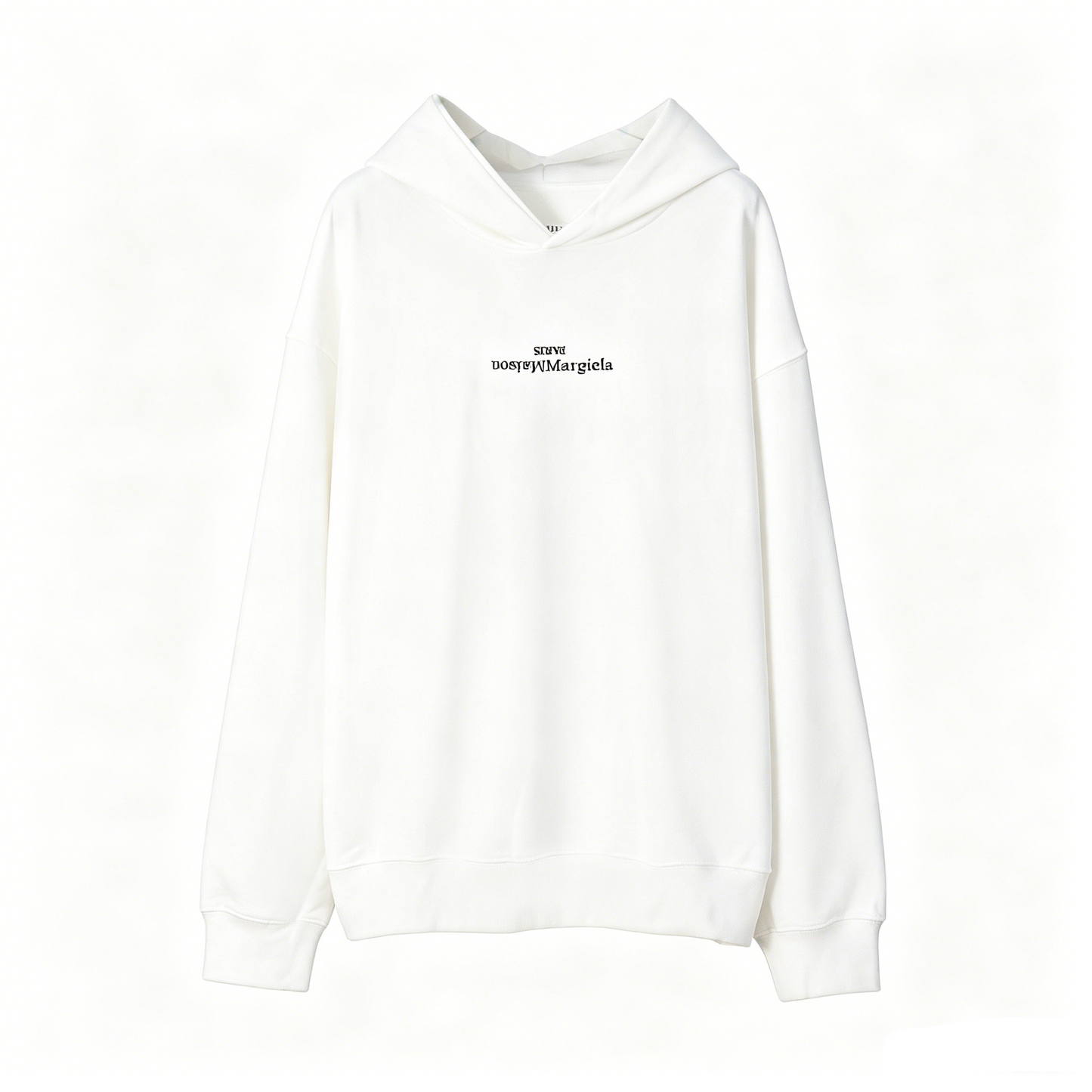 Maison Margiela Mirrored Inverted Logo Pullover Hoodie