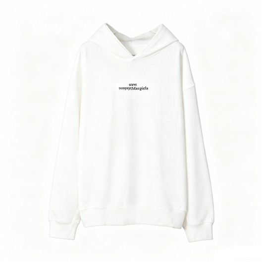 Maison Margiela Mirrored Inverted Logo Pullover Hoodie