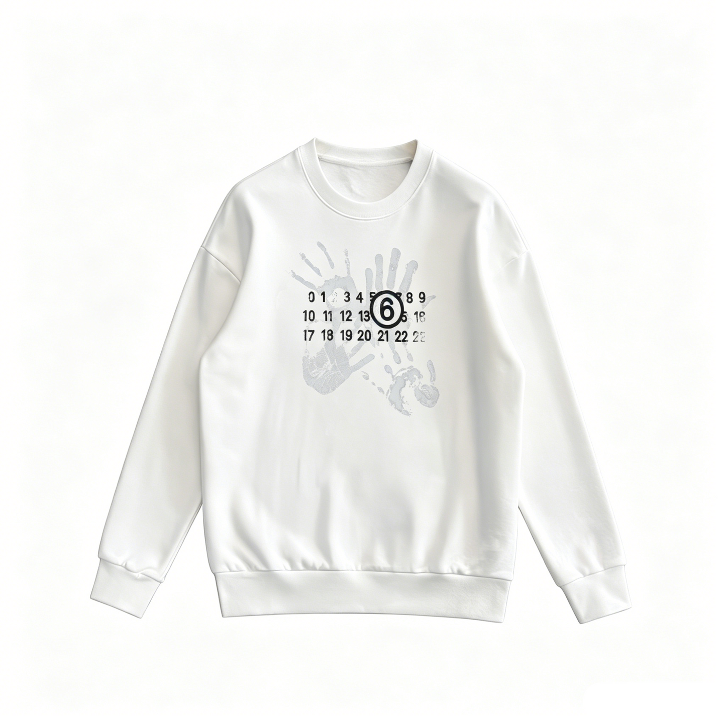 Maison Margiela MM6 Number Print Crewneck Sweatshirt