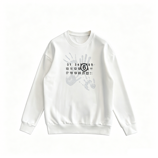 Maison Margiela MM6 Number Print Crewneck Sweatshirt