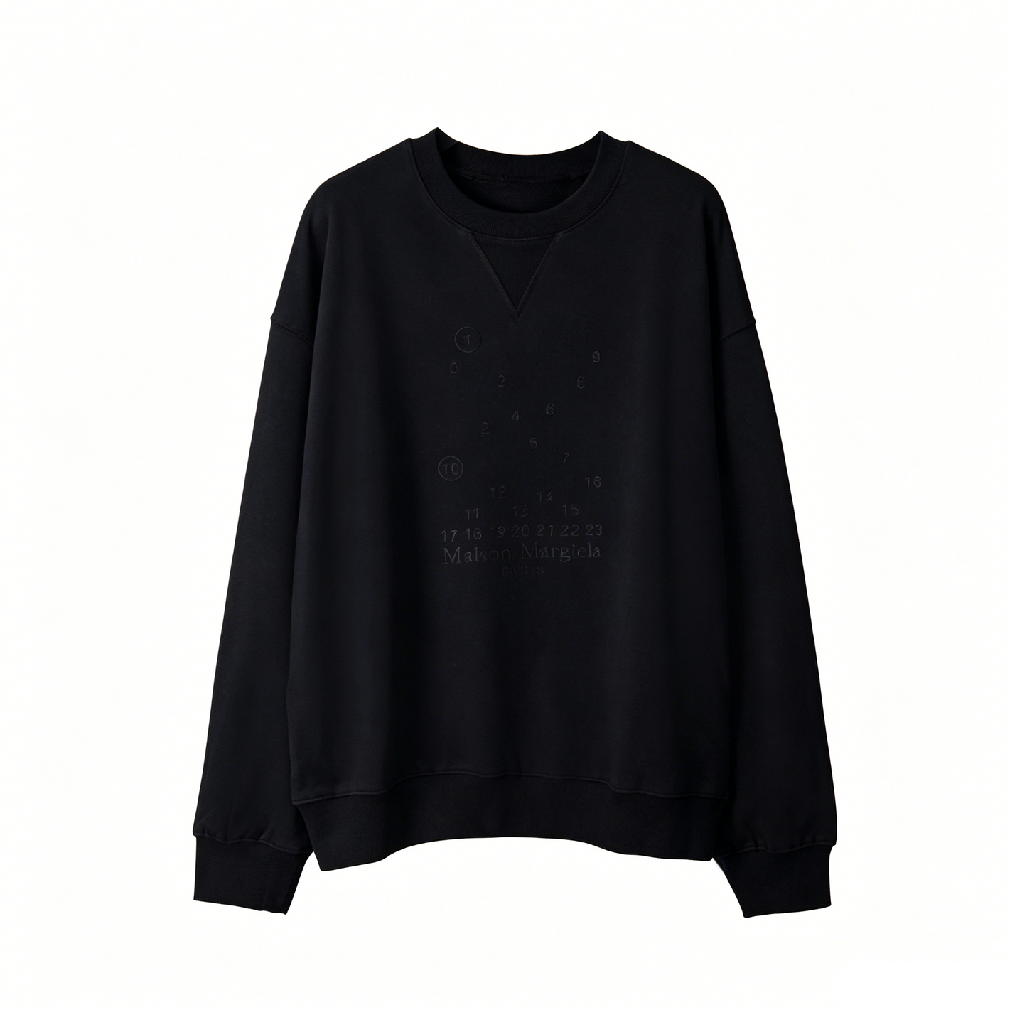 Maison Margiela MM6 Number Print Crewneck Sweatshirt