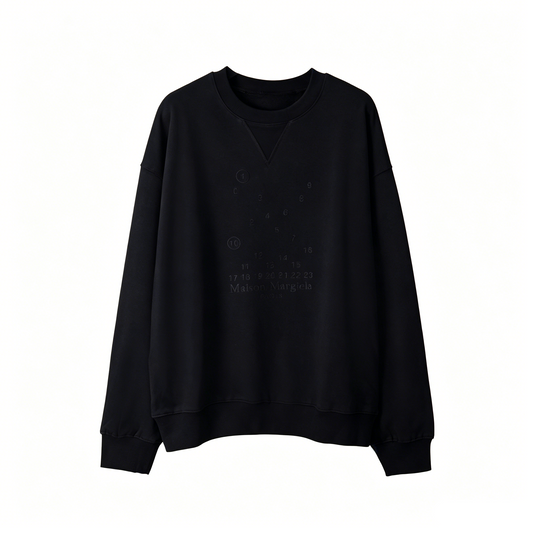 Maison Margiela MM6 Number Print Crewneck Sweatshirt